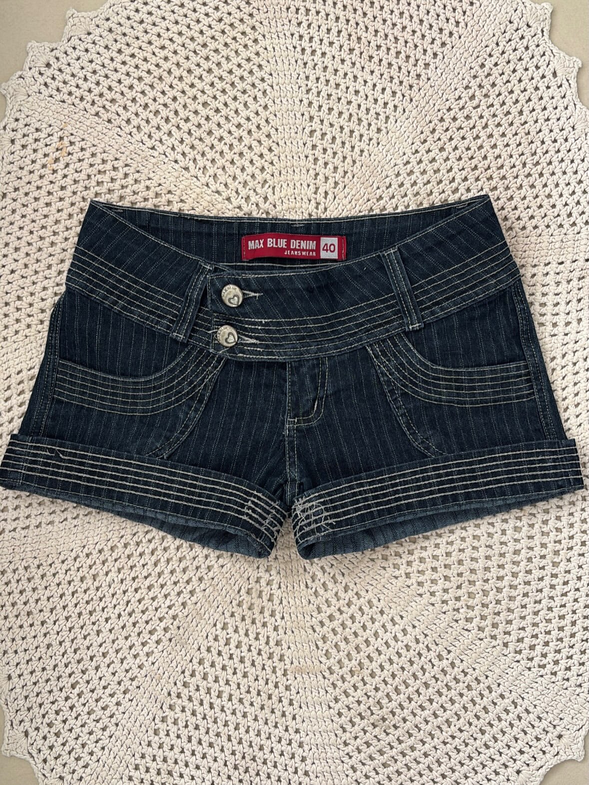 Mini Saia Botoes Jeans
