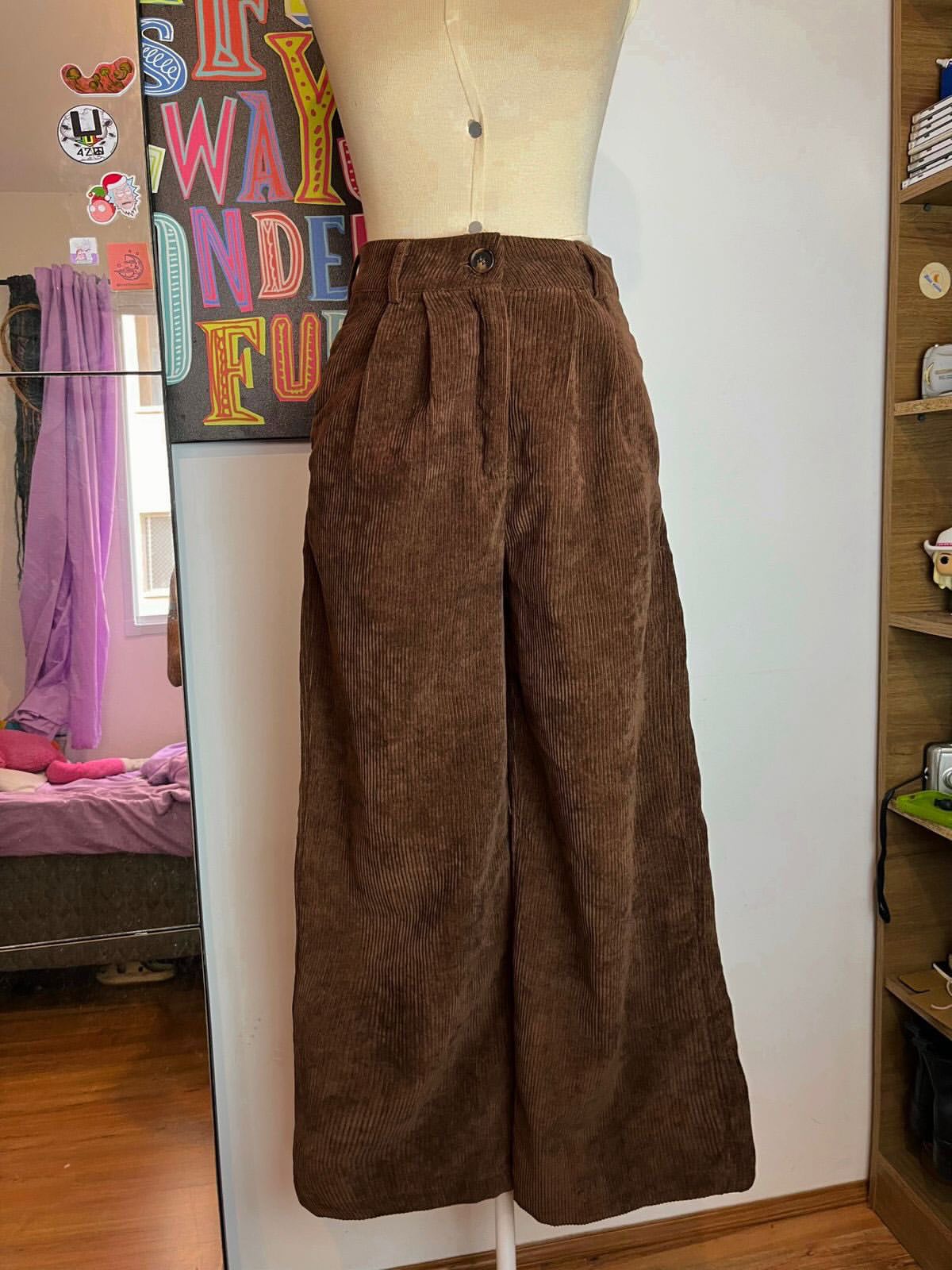 Calça Veludo Garimpo Drop Aesthetic