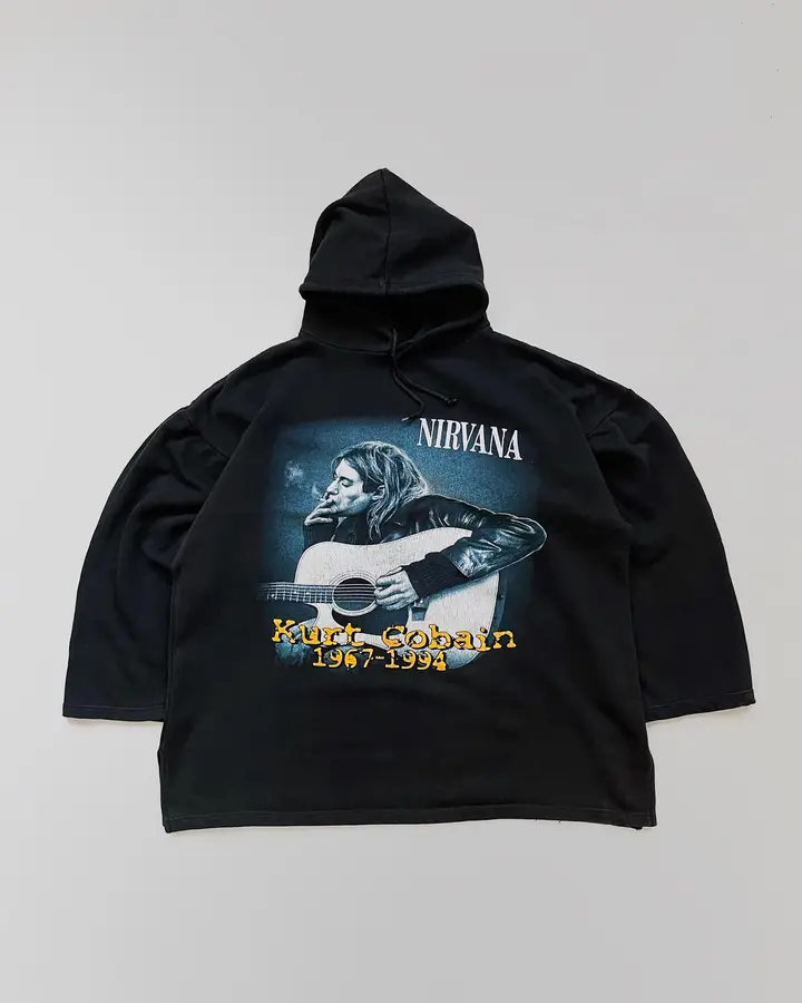 Moletom Capuz Kurt Cobain Preto