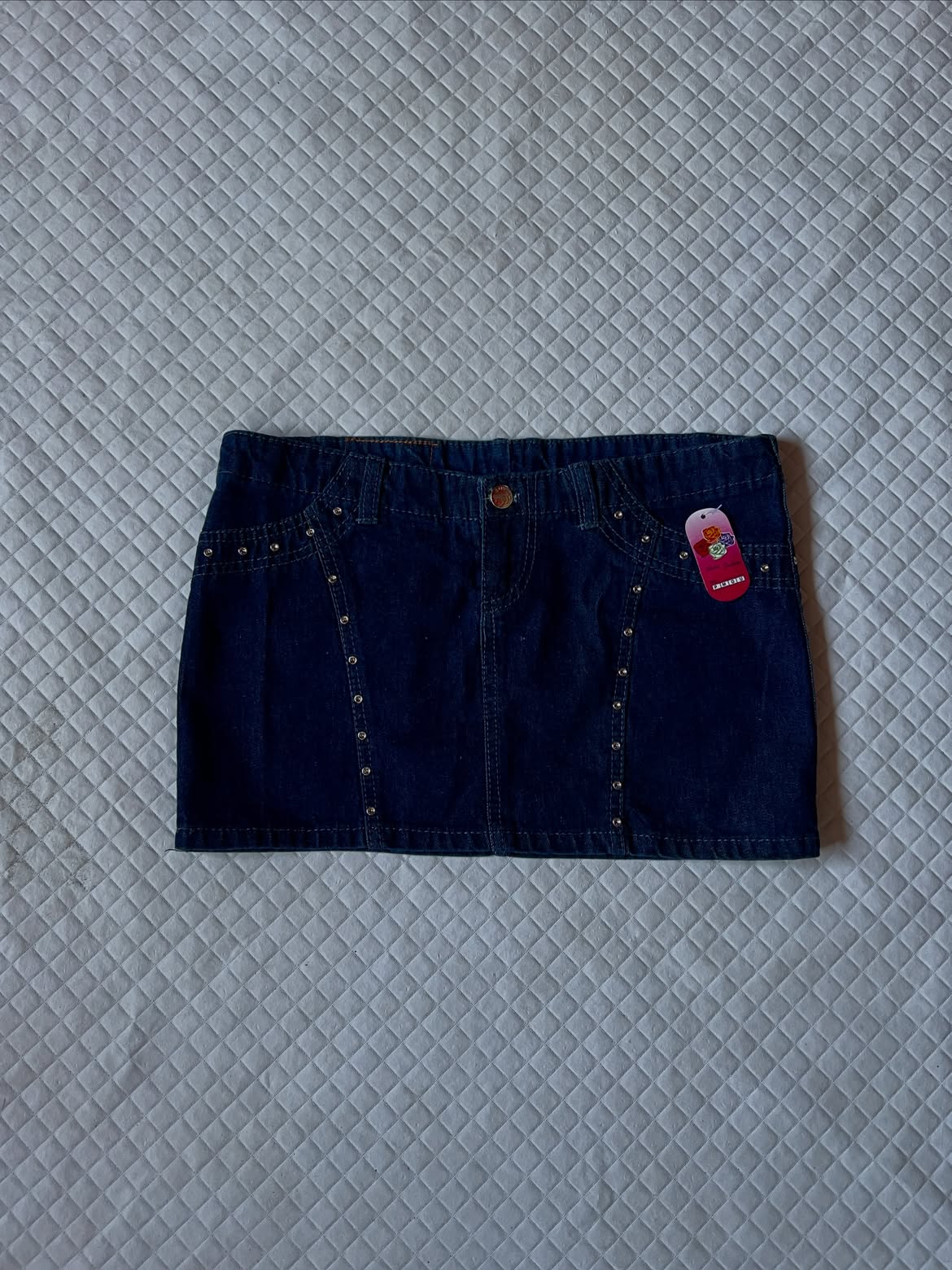 Micro Saia Jeans Azul