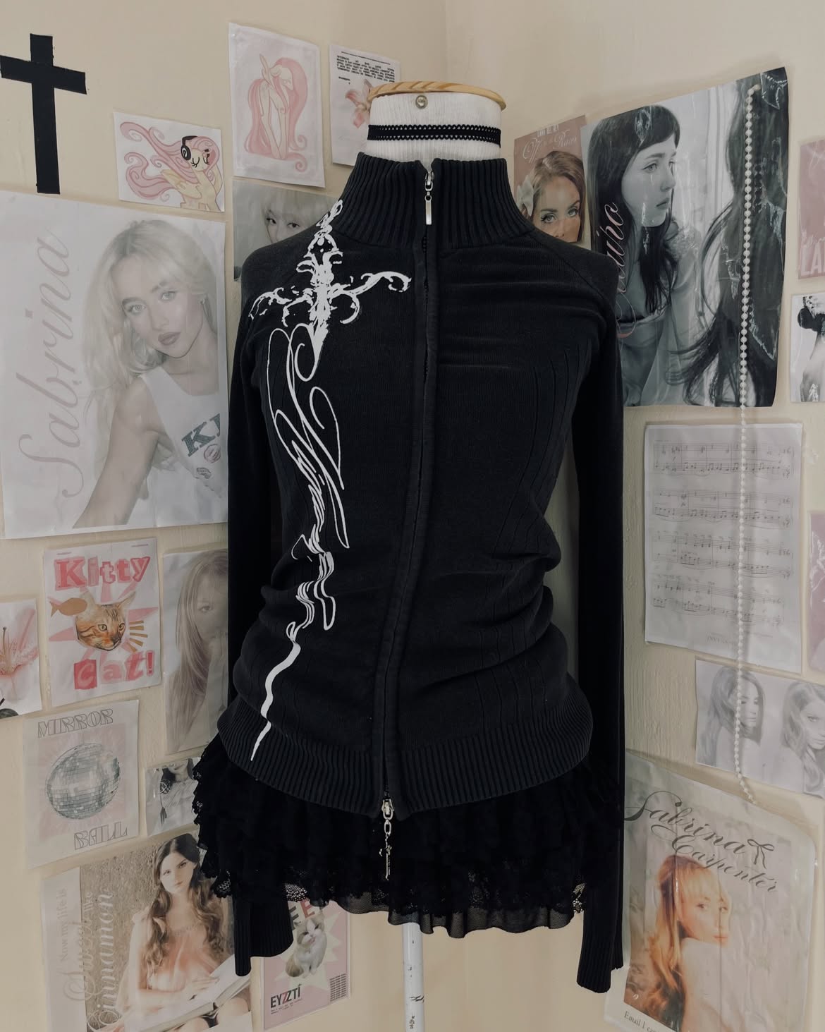 Blusa Jaqueta Preta Personalizada